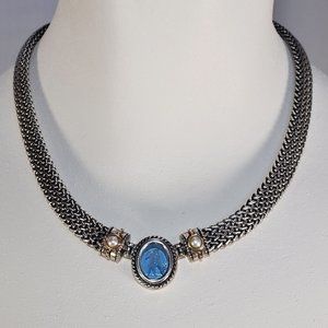 Flli Menegatti Venetian Glass Intaglio Necklace